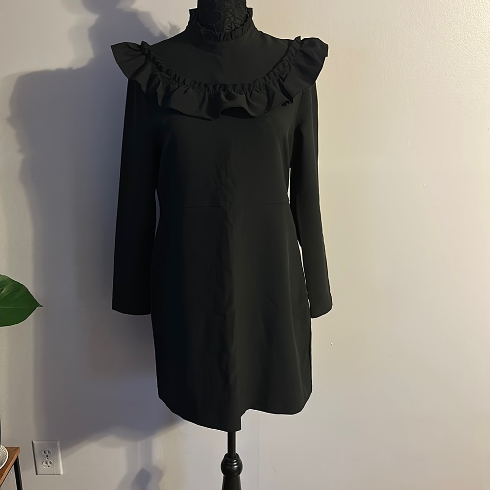 Women’s H&M Black Dress w/ruffle detail Sz. 14